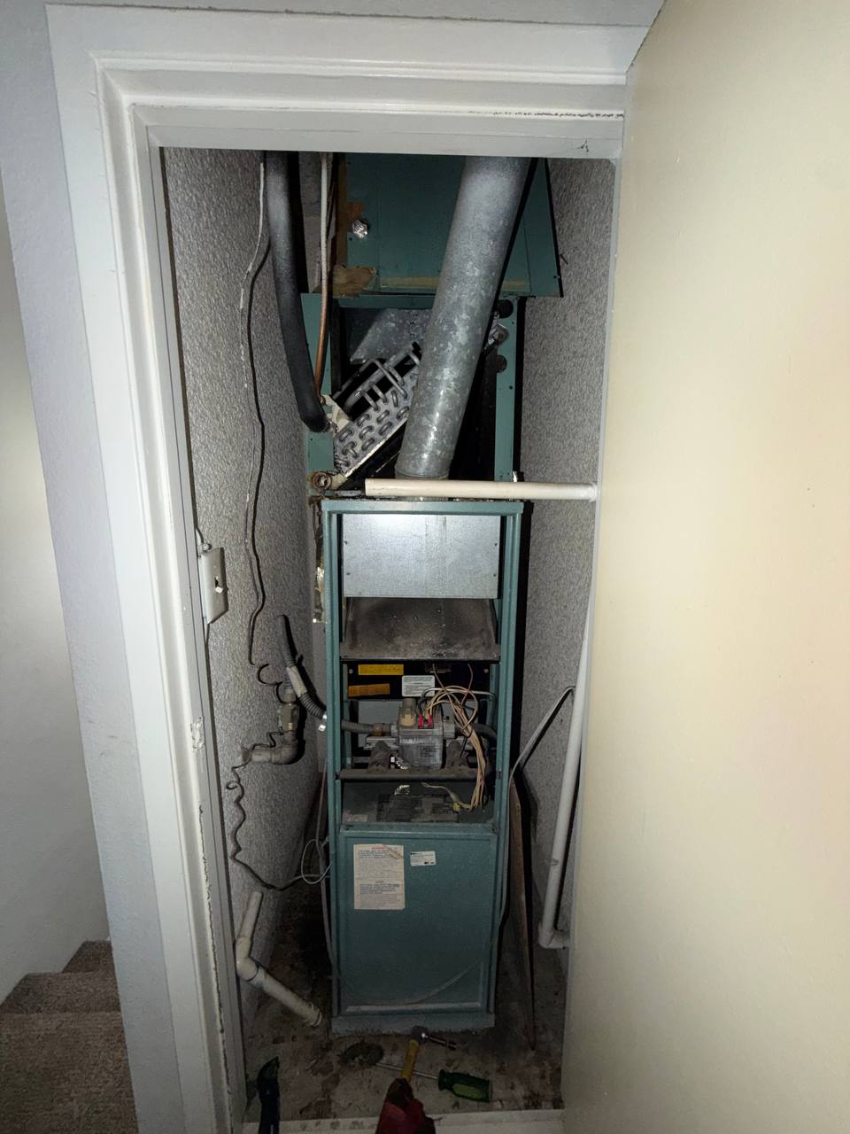 AC Leaking Water Inside Clogged Drain Line Fix — Cactus Appliance, Orange County CA